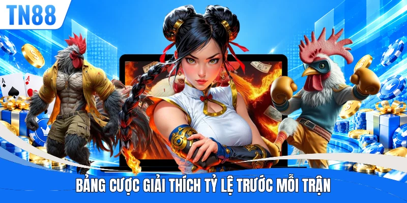 Bảng cược giải thích tỷ lệ trước mỗi trận