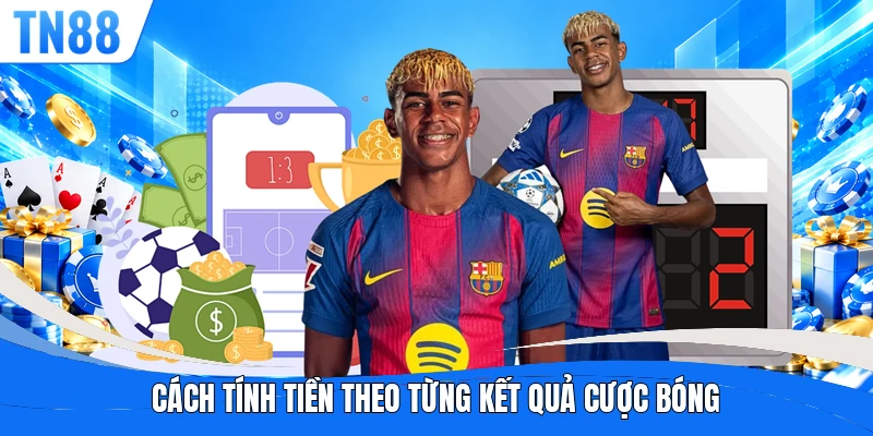 Cách tính tiền theo từng kết quả cược bóng